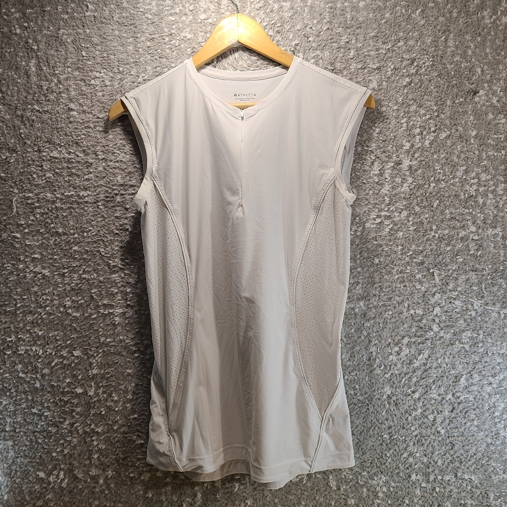 Athleta Pacifica II Tank Womens Small UPF Rashguard Surf Swim Compressive Top‎